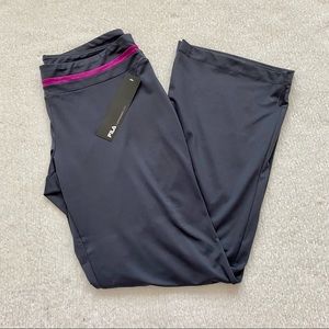 NWT Fila Gray Magenta Athleisure Sweatpants XL